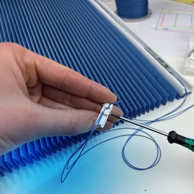 Reparatur eines Plisses